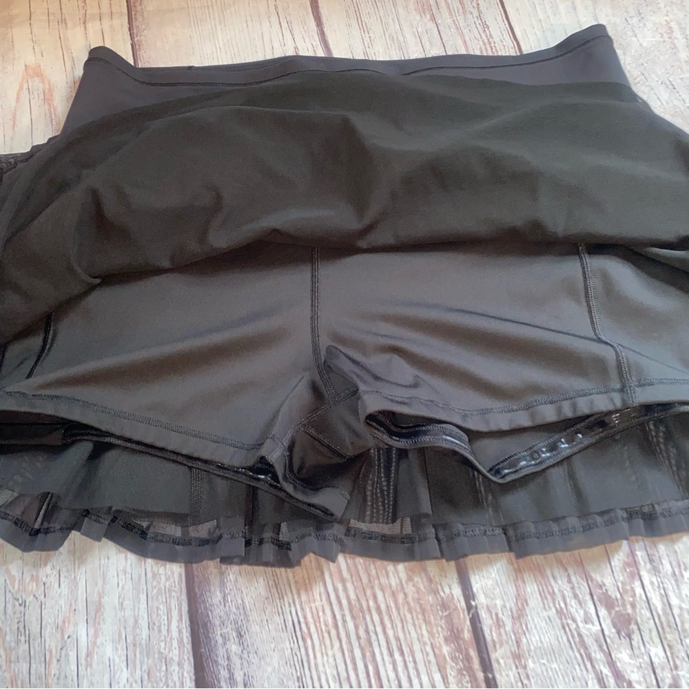 Athleta Skort Womens L Black Mesh Pleated Tennis Golf Athleisure 13.5 - Picture 5 of 10